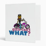 Biker Woman Vinyl Binder
