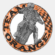 Bikers madness round sticker