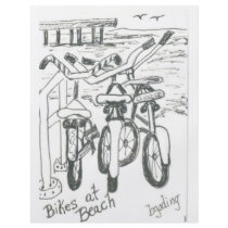 Bikes at beach flyers