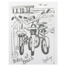 Bikes at beach letterhead