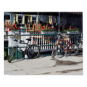 Bikes at cafe print