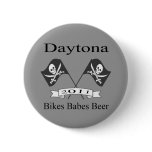 Bikes Babes Beer Pinback Buttons