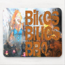 Bikes Blues BBQ Gifts mousepads