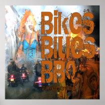 Bikes Blues & BBQ Poster posters