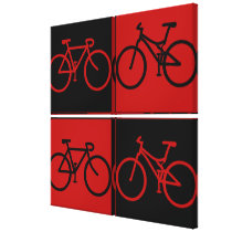 Bikes on Canvas Gallery Wrapped Canvas