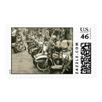"Bikes" Postage Stamp