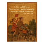 Biking Back to School postcards