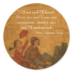 Biking Back to School Round Sticker