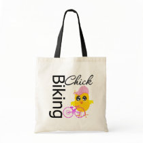 Biking Chick Tote Bag