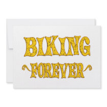 Biking Forever Custom Invitation