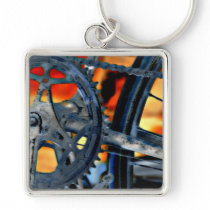 biking in the afternoon key chains