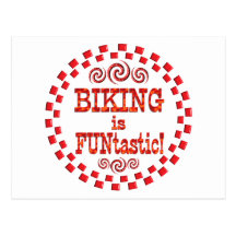 Biking is FUNtastic Post Card