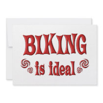 Biking is Ideal Custom Invitations