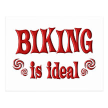 Biking is Ideal Postcard