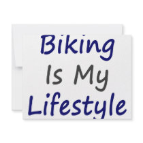 Biking Is My Lifestyle invitations