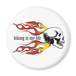 Biking Refrigerator Magnet