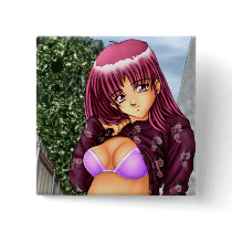 Bikini Anime Girl Buttons