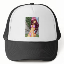 Bikini Anime Girl Trucker Hat