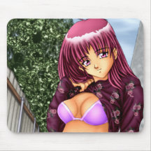 Bikini Anime Girl Mousepad