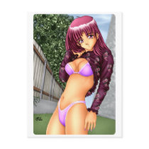 Bikini Anime Girl Post Card