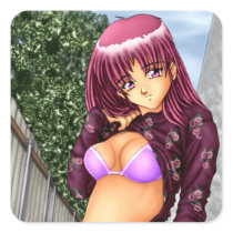 Bikini Anime Girl Sticker