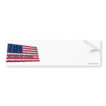 Bikini Atoll Waving Flag Bumper Stickers