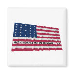 Bikini Atoll Waving Flag Fridge Magnet
