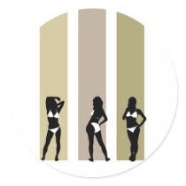 Bikini Babes stickers by Dentanarts Bikini Babes stickers