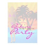 Bikini Beach Bachelorette Party Personalized Invite