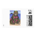 Bikini Bear at the Beach postage