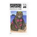 Bikini Bear at the Beach postage