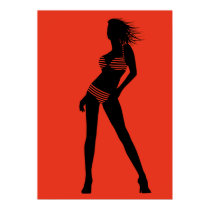 bikini girl 6 posters