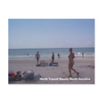 Bikini Girl at North Topsail Beach postcards by traxtech Bikini Girl at North Topsail Beach postcards