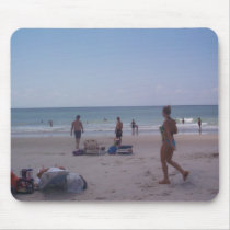 Bikini Girl at North Topsail mousepads