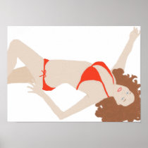 Bikini girl poster
