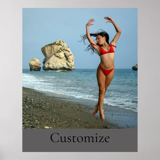 Bikini Model Dancing Thunder Cove Poster Zazzle