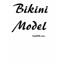 Bikini Model, GetKM.com t-shirts