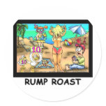 Bikini Rump Roast Funny Offbeat Tees &amp; Gifts Sticker