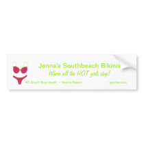 Bikini Shop Marketing Bumper Stickers