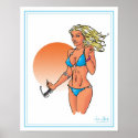 Bikini Sun Poster posters