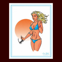 Bikini Sun Poster posters
