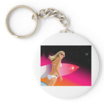 Bikini_Surfboard Key Chain