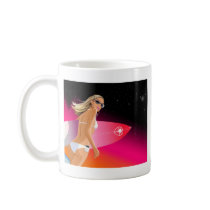 Bikini_Surfboard Mugs