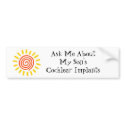 Bilateral Son's Bumper sticker bumper stickers
