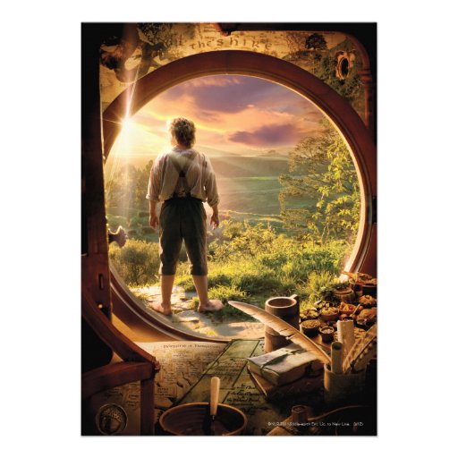 Bilbo Back in Shire Collage Custom Invite