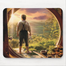 Bilbo Back in Shire Collage Mouse Pad