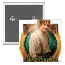Bilbo Baggins Character with Name Button
