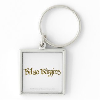 Bilbo Baggins Name Solid Key Chains