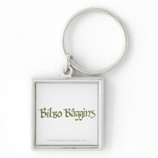 Bilbo Baggins Name Textured Key Chains