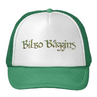 Bilbo Baggins Name Textured Mesh Hats